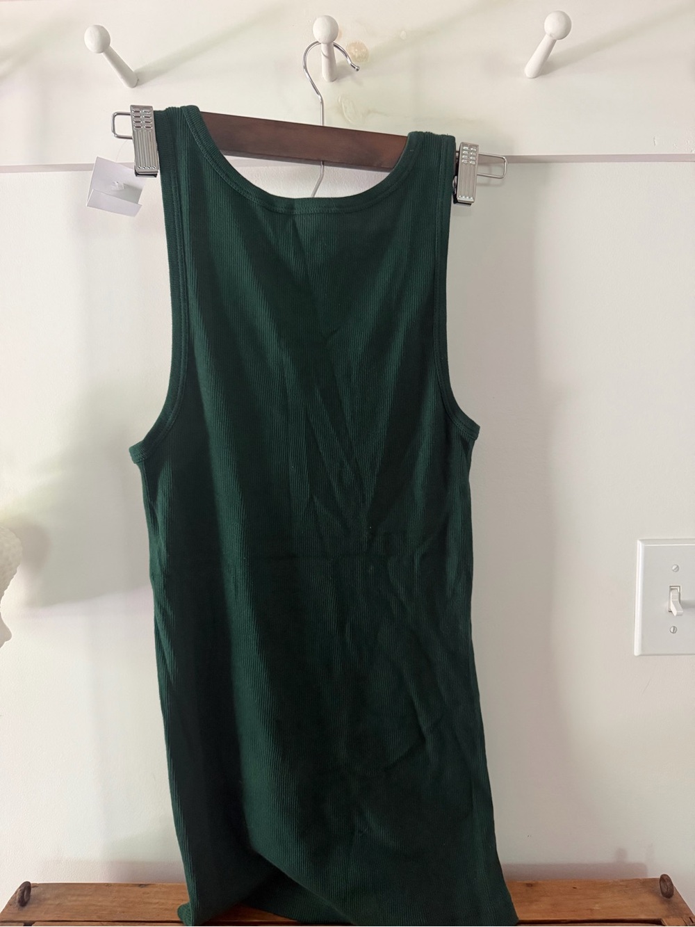 J.Crew Favorite tank Dark Green tank top -large -women’s. New with tags! - Picture 4 of 4